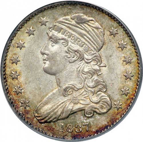 25 cent Obverse Image minted in UNITED STATES in 1837 (Liberty Cap - No motto)  - The Coin Database
