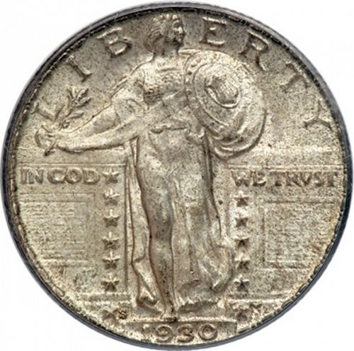 25 cent Obverse Image minted in UNITED STATES in 1930S (Standing Liberty - Type II)  - The Coin Database