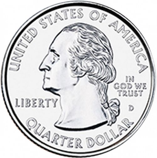 25 cent Obverse Image minted in UNITED STATES in 1999D (New Jersey)  - The Coin Database