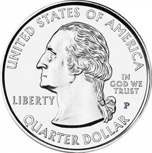 25 cent Obverse Image minted in UNITED STATES in 1999P (Delaware)  - The Coin Database