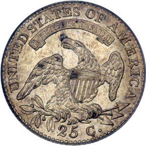 25 cent Reverse Image minted in UNITED STATES in 1815 (Liberty Cap)  - The Coin Database