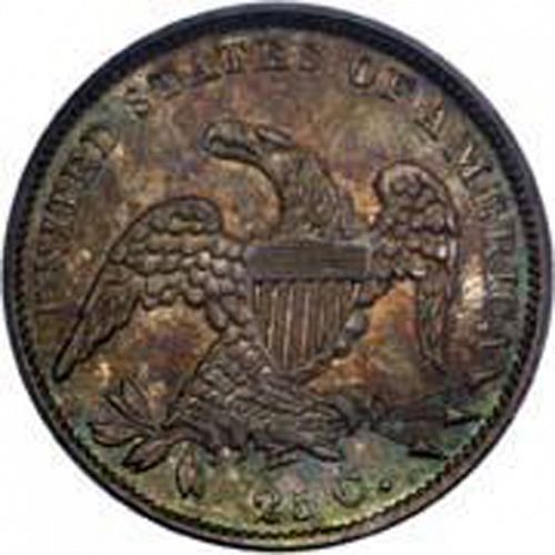 25 cent Reverse Image minted in UNITED STATES in 1832 (Liberty Cap - No motto)  - The Coin Database