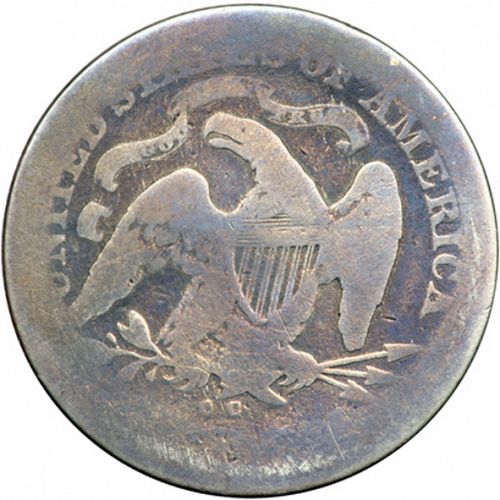 25 cent Reverse Image minted in UNITED STATES in 1870CC (Seated Liberty - Motto above eagle)  - The Coin Database