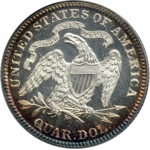 25 cent Reverse Image minted in UNITED STATES in 1889 (Seated Liberty - Arrows at date removed)  - The Coin Database