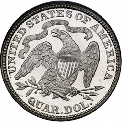 25 cent Reverse Image minted in UNITED STATES in 1891 (Seated Liberty - Arrows at date removed)  - The Coin Database