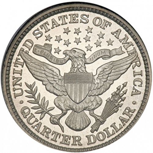 25 cent Reverse Image minted in UNITED STATES in 1892 (Barber)  - The Coin Database