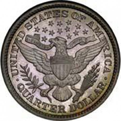 25 cent Reverse Image minted in UNITED STATES in 1900 (Barber)  - The Coin Database