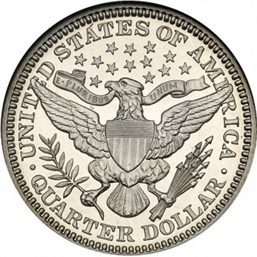 25 cent Reverse Image minted in UNITED STATES in 1903 (Barber)  - The Coin Database