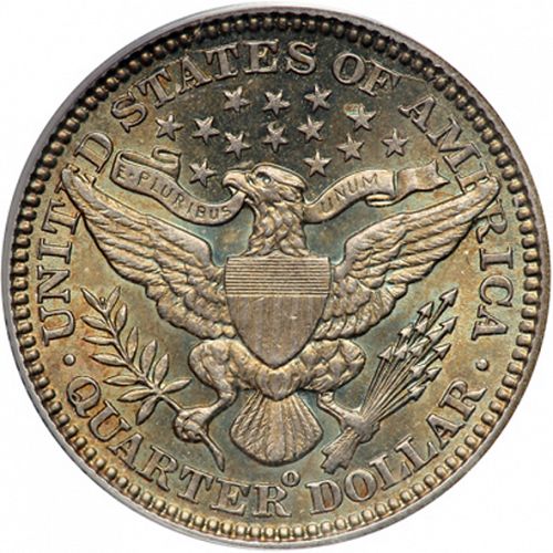 25 cent Reverse Image minted in UNITED STATES in 1903O (Barber)  - The Coin Database