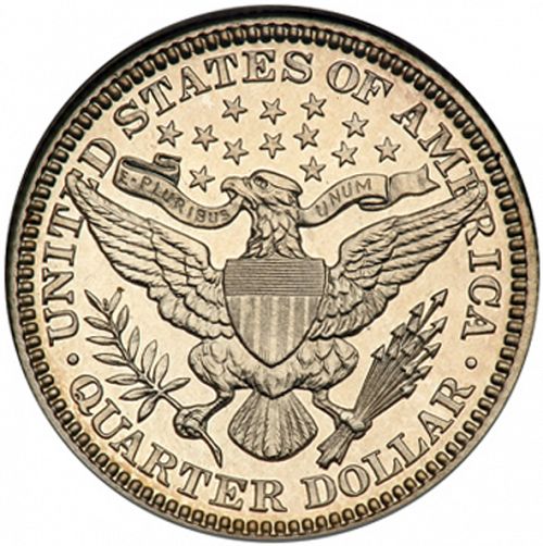 25 cent Reverse Image minted in UNITED STATES in 1904 (Barber)  - The Coin Database