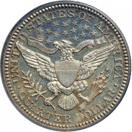 25 cent Reverse Image minted in UNITED STATES in 1915 (Barber)  - The Coin Database