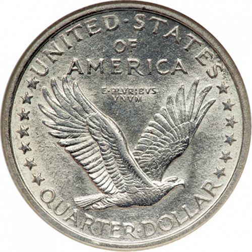 25 cent Reverse Image minted in UNITED STATES in 1916 (Standing Liberty - Type I)  - The Coin Database