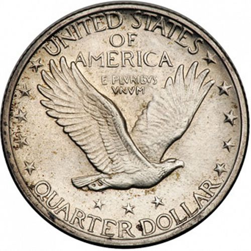 25 cent Reverse Image minted in UNITED STATES in 1919S (Standing Liberty - Type II)  - The Coin Database