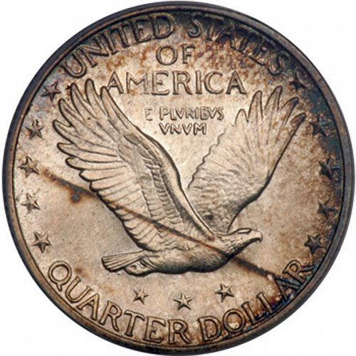 25 cent Reverse Image minted in UNITED STATES in 1923S (Standing Liberty - Type II)  - The Coin Database