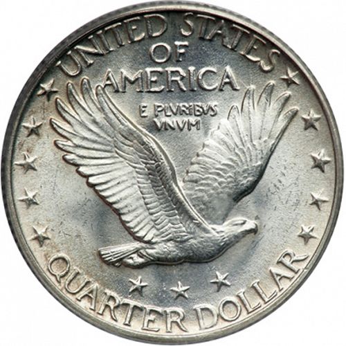 25 cent Reverse Image minted in UNITED STATES in 1926 (Standing Liberty - Type II)  - The Coin Database