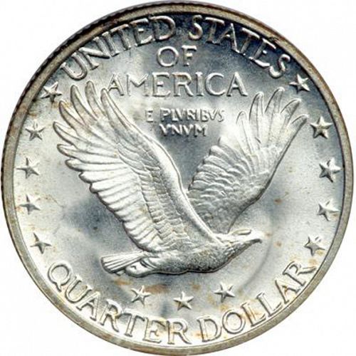 25 cent Reverse Image minted in UNITED STATES in 1926S (Standing Liberty - Type II)  - The Coin Database