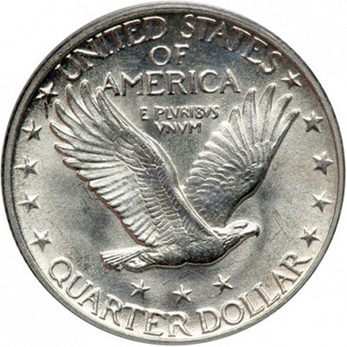 25 cent Reverse Image minted in UNITED STATES in 1928D (Standing Liberty - Type II)  - The Coin Database
