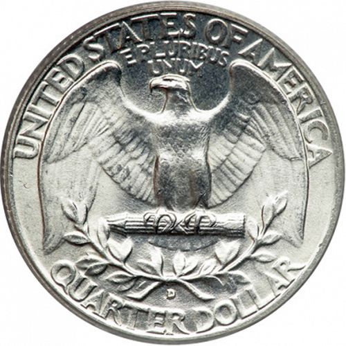 25 cent Reverse Image minted in UNITED STATES in 1935D (Washington)  - The Coin Database