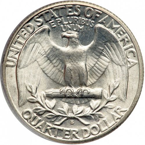 25 cent Reverse Image minted in UNITED STATES in 1936S (Washington)  - The Coin Database
