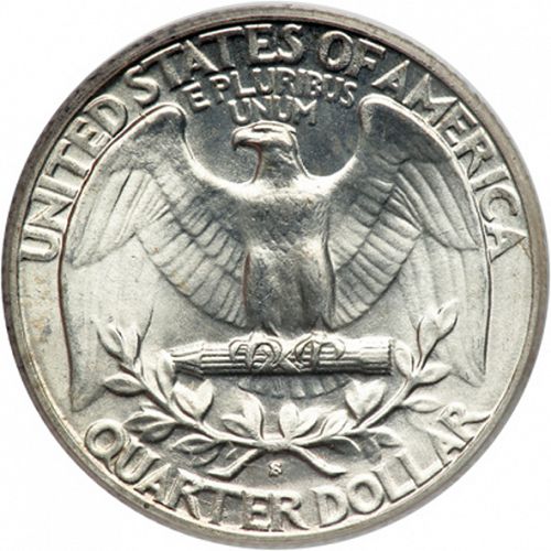 25 cent Reverse Image minted in UNITED STATES in 1939S (Washington)  - The Coin Database