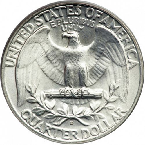 25 cent Reverse Image minted in UNITED STATES in 1940D (Washington)  - The Coin Database