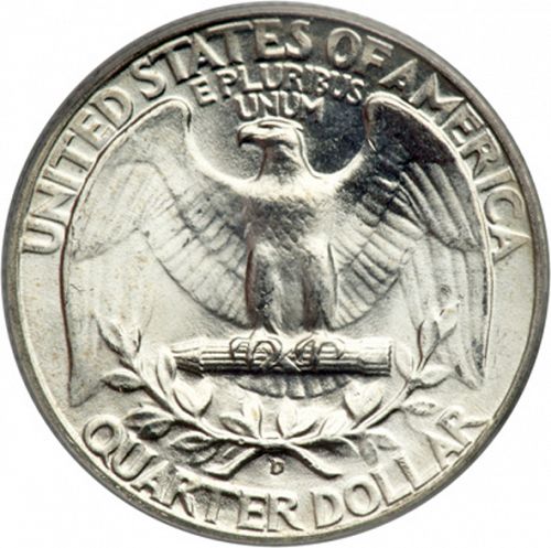 25 cent Reverse Image minted in UNITED STATES in 1943D (Washington)  - The Coin Database