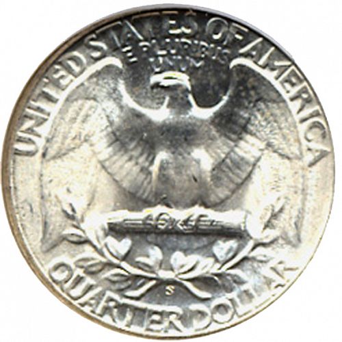 25 cent Reverse Image minted in UNITED STATES in 1944S (Washington)  - The Coin Database