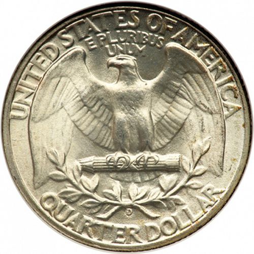 25 cent Reverse Image minted in UNITED STATES in 1945D (Washington)  - The Coin Database