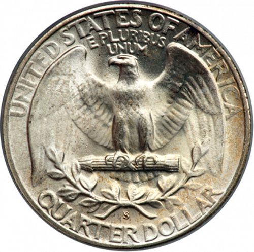 25 cent Reverse Image minted in UNITED STATES in 1946S (Washington)  - The Coin Database