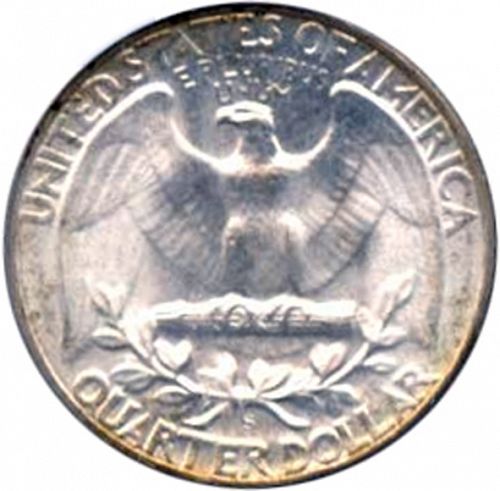 25 cent Reverse Image minted in UNITED STATES in 1948D (Washington)  - The Coin Database