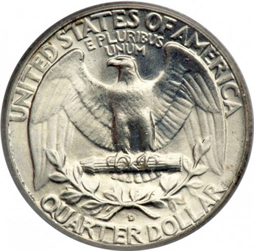 25 cent Reverse Image minted in UNITED STATES in 1950D (Washington)  - The Coin Database