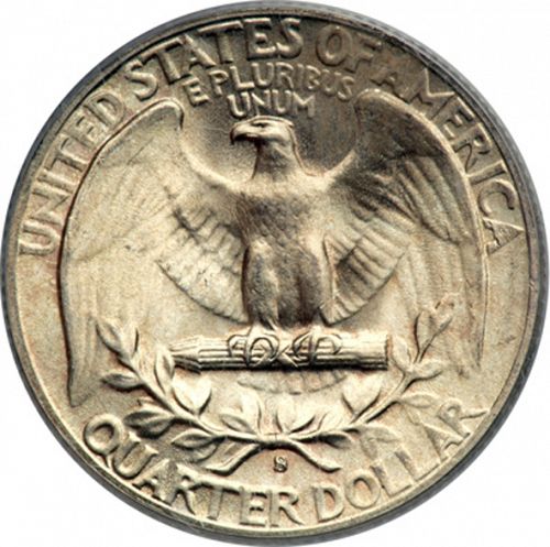 25 cent Reverse Image minted in UNITED STATES in 1950S (Washington)  - The Coin Database