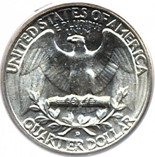 25 cent Reverse Image minted in UNITED STATES in 1953D (Washington)  - The Coin Database