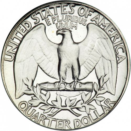 25 cent Reverse Image minted in UNITED STATES in 1955 (Washington)  - The Coin Database