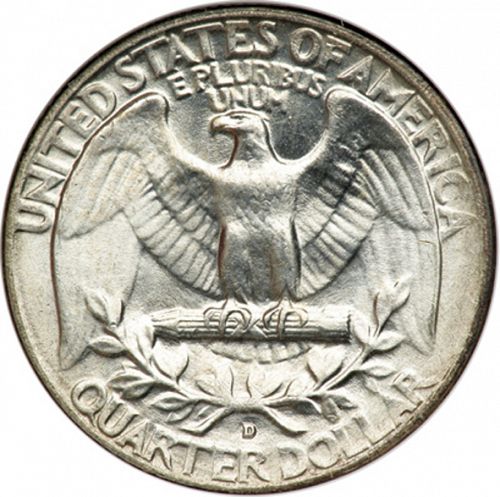 25 cent Reverse Image minted in UNITED STATES in 1955D (Washington)  - The Coin Database