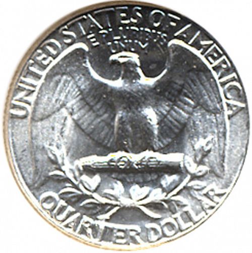 25 cent Reverse Image minted in UNITED STATES in 1960 (Washington)  - The Coin Database