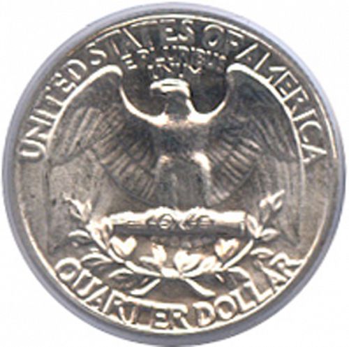 25 cent Reverse Image minted in UNITED STATES in 1963 (Washington)  - The Coin Database