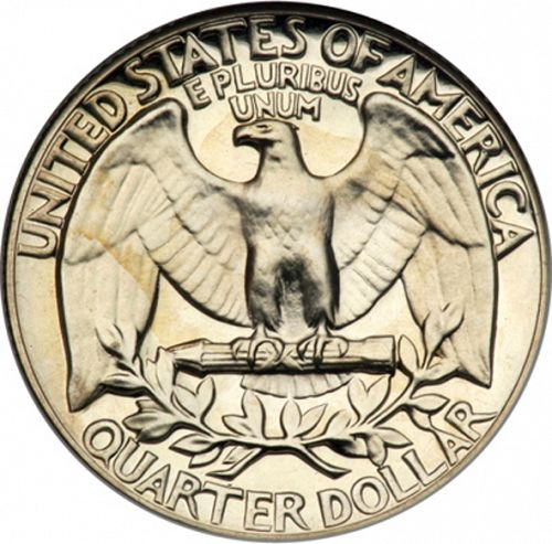 25 cent Reverse Image minted in UNITED STATES in 1971S (Washington)  - The Coin Database