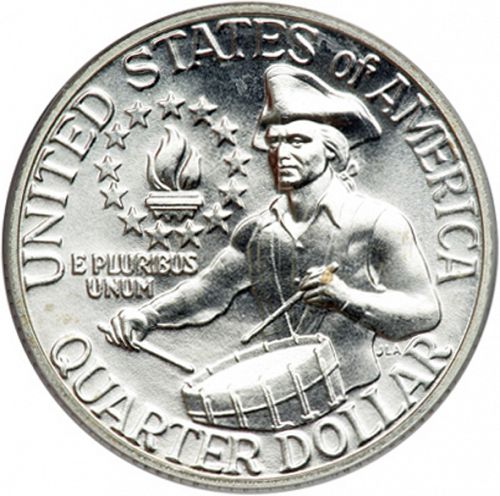 25 cent Reverse Image minted in UNITED STATES in 1976S (Washington)  - The Coin Database