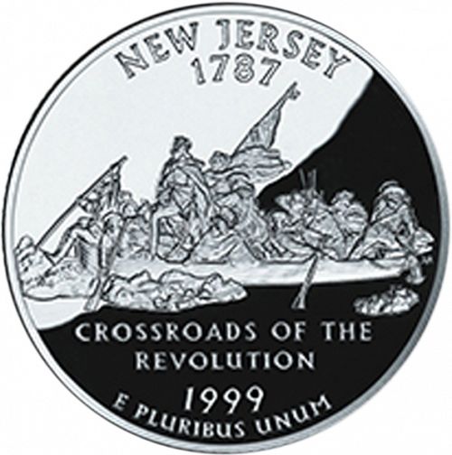 25 cent Reverse Image minted in UNITED STATES in 1999S (New Jersey)  - The Coin Database