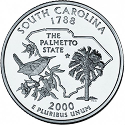 25 cent Reverse Image minted in UNITED STATES in 2000D (South Carolina)  - The Coin Database