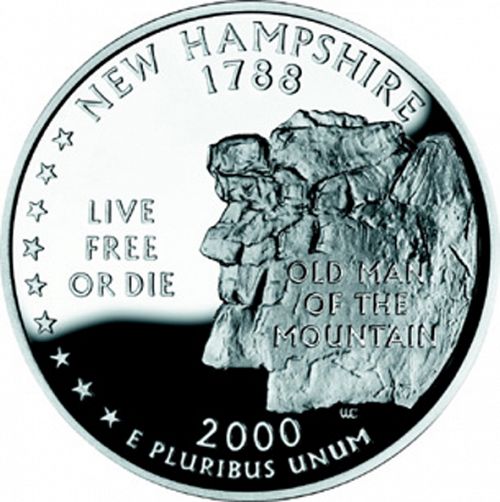 25 cent Reverse Image minted in UNITED STATES in 2000S (New Hampshire)  - The Coin Database