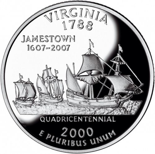 25 cent Reverse Image minted in UNITED STATES in 2000S (Virginia)  - The Coin Database