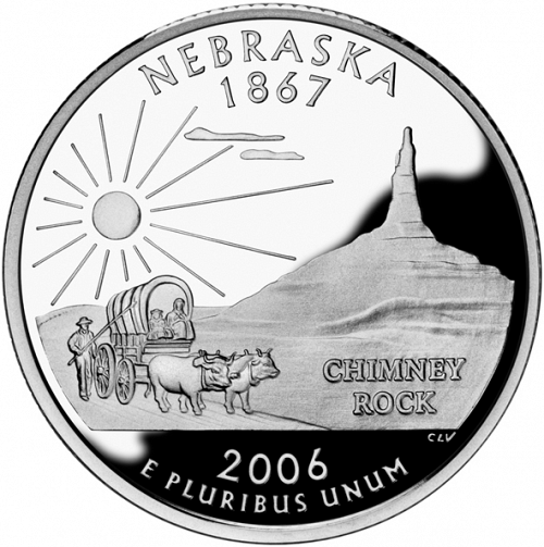 25 cent Reverse Image minted in UNITED STATES in 2006S (Nebraska)  - The Coin Database
