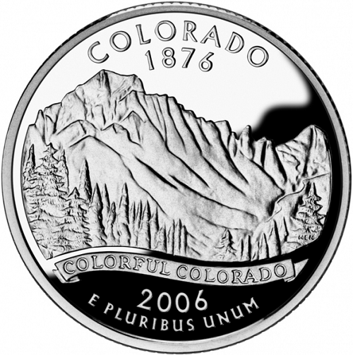 25 cent Reverse Image minted in UNITED STATES in 2006S (Colorado)  - The Coin Database