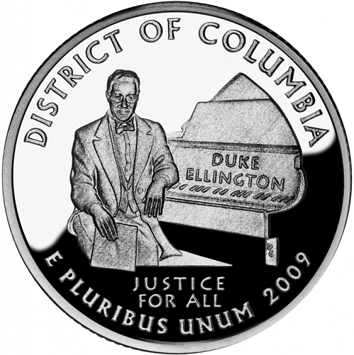 25 cent Reverse Image minted in UNITED STATES in 2009S (District of Columbia)  - The Coin Database