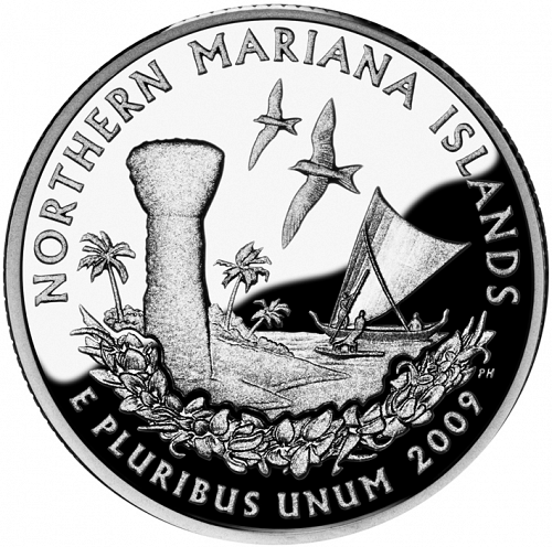 25 cent Reverse Image minted in UNITED STATES in 2009S (Northern Mariana Islands)  - The Coin Database