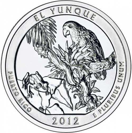 25 cent Reverse Image minted in UNITED STATES in 2012D (El Yunque National Forest Quarter)  - The Coin Database