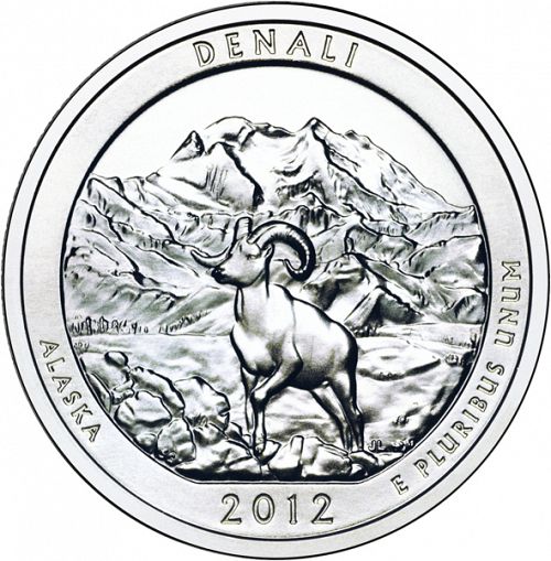 25 cent Reverse Image minted in UNITED STATES in 2012D (Denali National Park and Preserve)  - The Coin Database