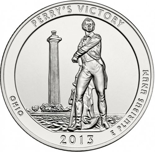 25 cent Reverse Image minted in UNITED STATES in 2013D (Perry's Victory and International Peace Memorial)  - The Coin Database